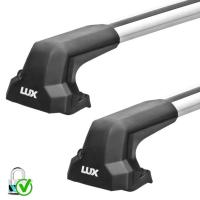Багажник LUX City в штатные места, с серебристыми дугами 105 см