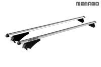 Комплект багажника Menabo Tiger XL серебристого цвета, для а/м с интегрированными рейлингами, 135 см