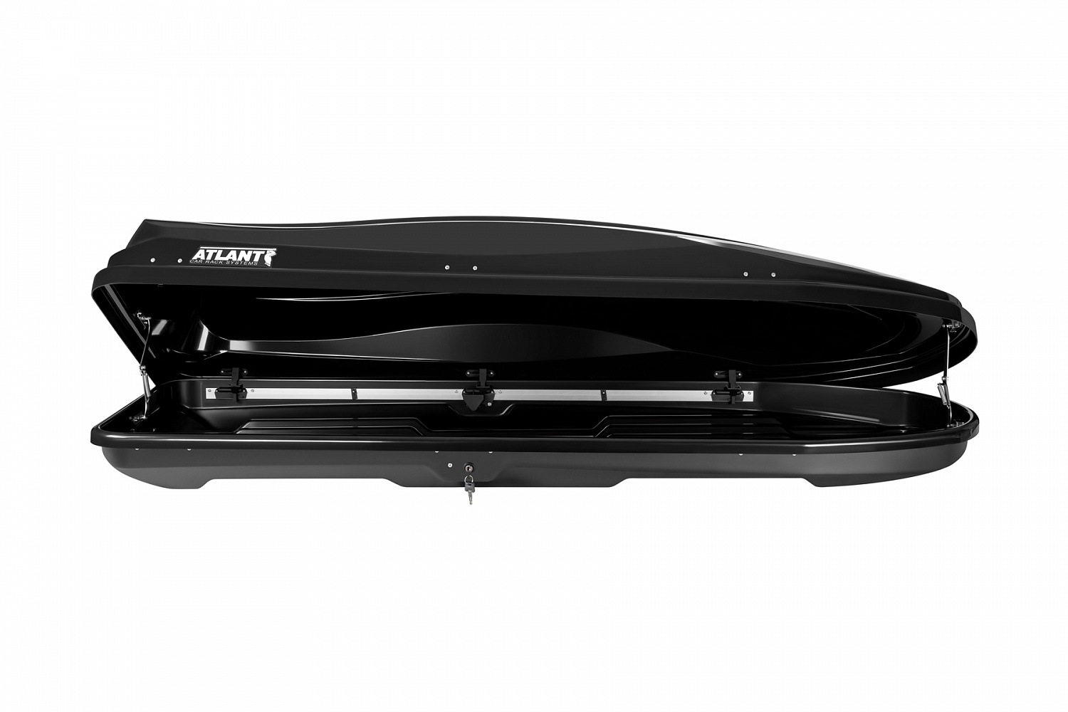 Автобокс на крышу Atlant Diamond 500, чёрный глянцевый