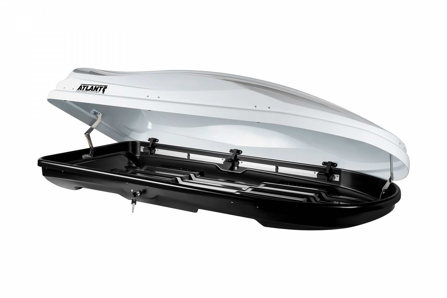 Автобокс на крышу Atlant Diamond 430, белый глянцевый