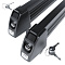 Крепление на багажные дуги для перевозки лыж и сноубордов Amos Ski Lock 3 Alu Black чёрного цвета, алюминиевое