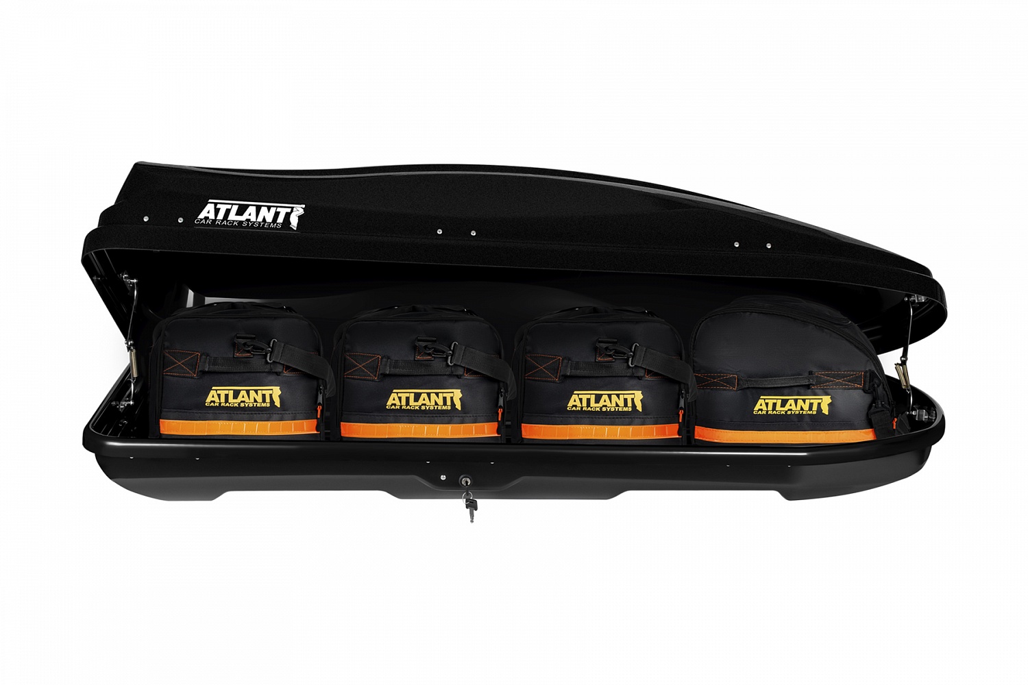 Автобокс на крышу Atlant Diamond 430, чёрный матовый