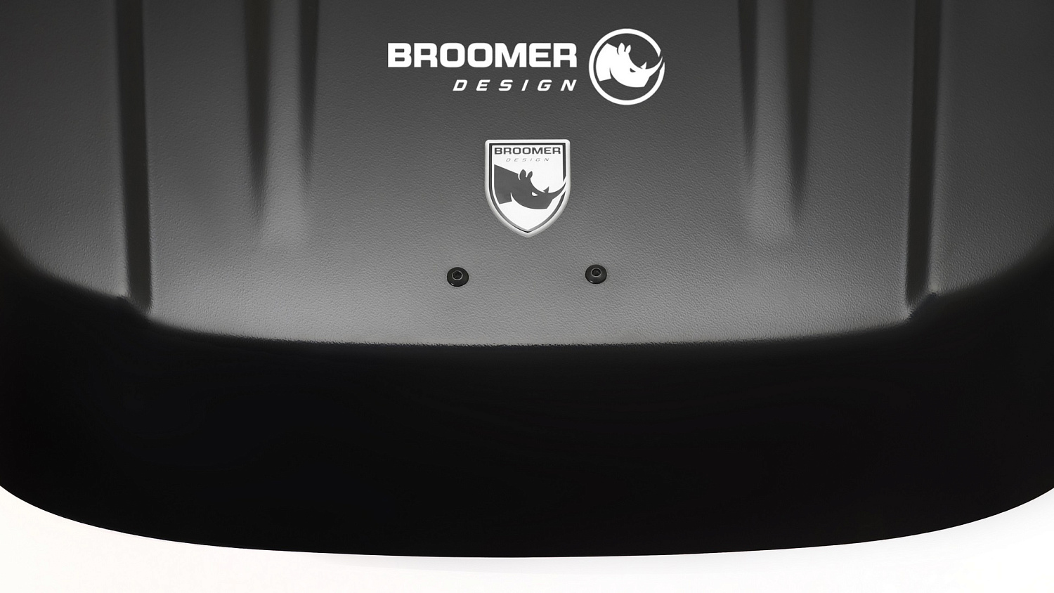Автобокс на крышу Broomer Venture L, чёрный матовый текстурный. Быстросъёмное крепление "краб"