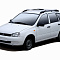 Рейлинги АПС для а/м Lada Kalina универсал 2008-2012 г.в. (рёбра 50х1040), чёрные