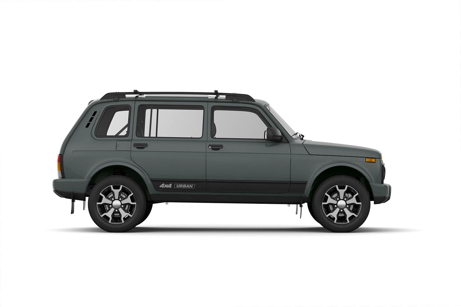 Рейлинги ПТ ГРУПП "Усиленные" с поперечинами для а/м Lada Niva Legend 5-дв, серебристые