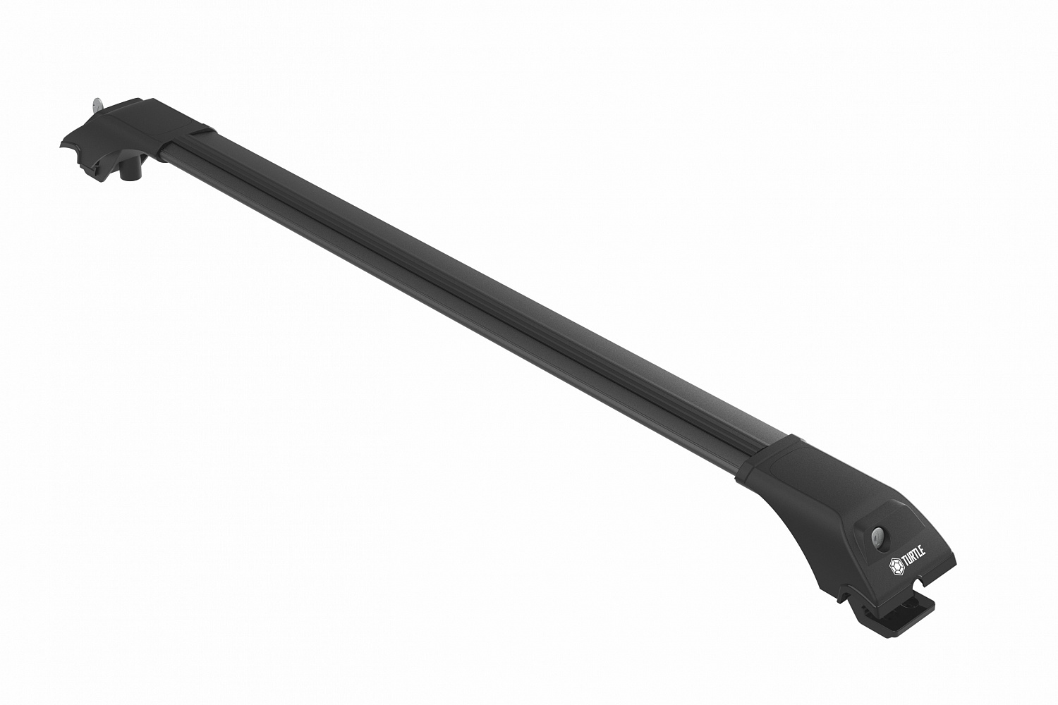 Багажник на крышу Turtle Tourmaline V1 Black, для а/м с классическими рейлингами, чёрный