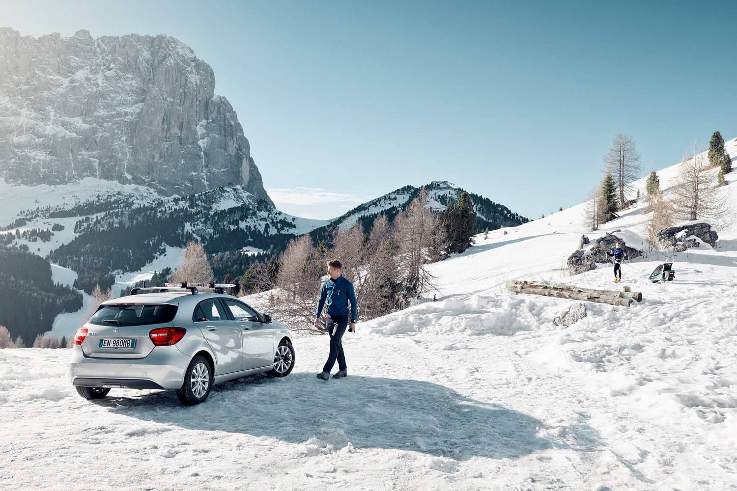 Крепление на багажные дуги для перевозки лыж Thule SkiClick