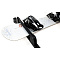 Крепление на багажные дуги для перевозки лыж и сноубордов Amos Ski Lock 3 Alu Black чёрного цвета, алюминиевое
