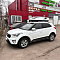 Автобокс на крышу LEVEL 450, Касатка бело-чёрная (белая, с выделением чёрного)