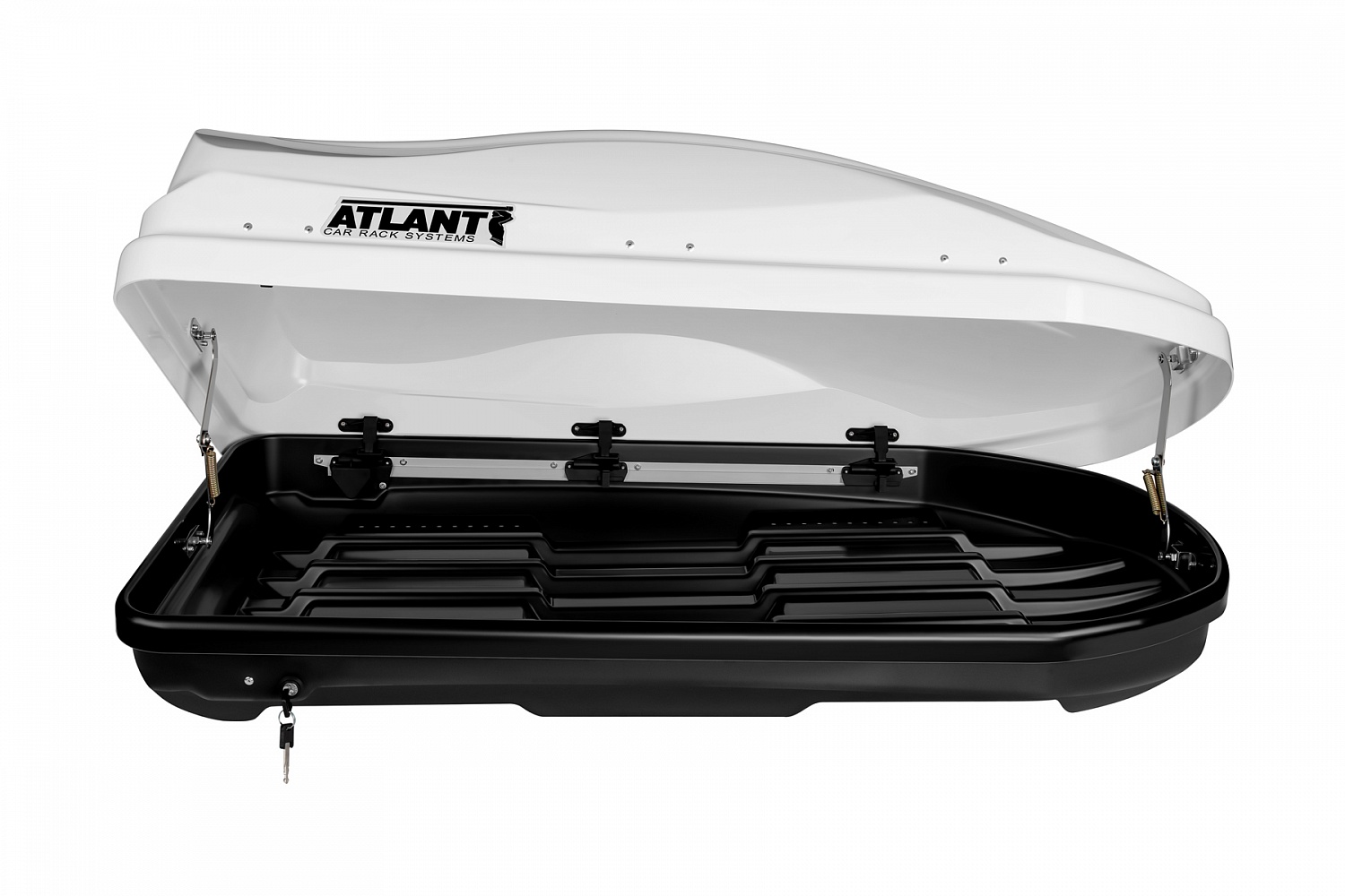 Автобокс на крышу Atlant Diamond 352, белый глянцевый