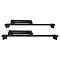 Крепление на багажные дуги для перевозки лыж и сноубордов Amos Ski Lock 3 Alu Black чёрного цвета, алюминиевое