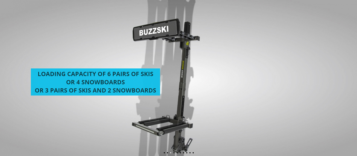 Крепление на ТСУ для перевозки лыж и сноубордов BuzzRack BuzzSki