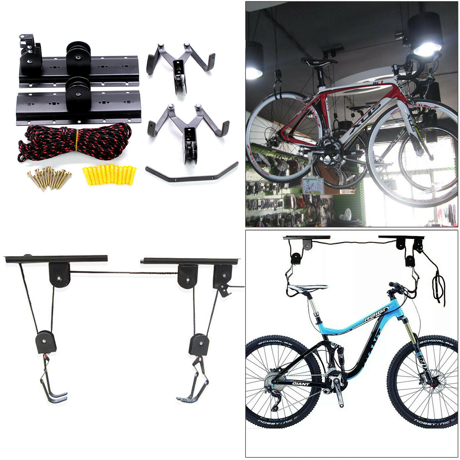 Потолочный кронштейн-лифт Roxter Bike Lift RBL-20 для хранения велосипеда 
