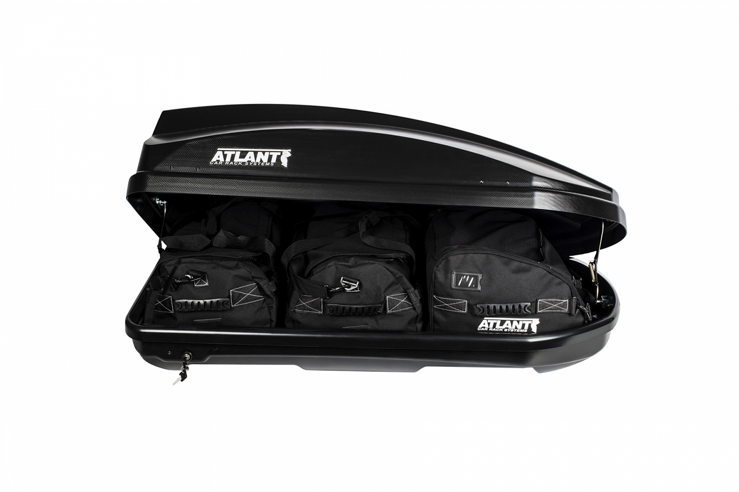 Автобокс на крышу Atlant Breeze L, чёрный матовый