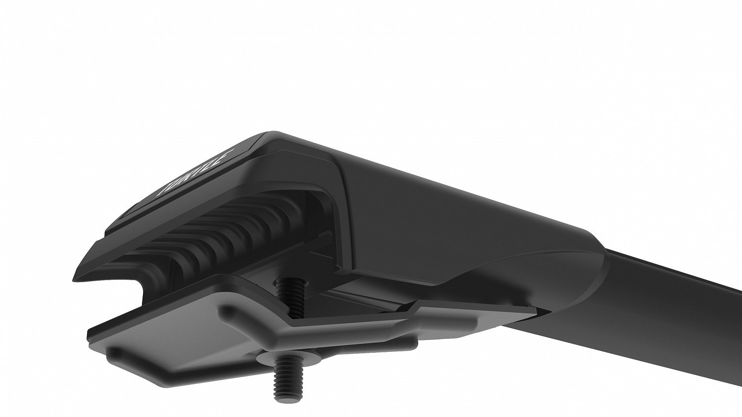 Багажник на крышу Turtle Shark 122 Black, для а/м с классическими рейлингами, 122 см, чёрный