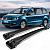Комплект багажника Aguri Prestige II PS-38 Black чёрного цвета, для автомобиля Volkswagen Sharan II, на классические рейлинги