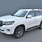 Рейлинги ПТ ГРУПП "Муар" чёрного цвета для автомобиля Toyota Land Cruiser Prado 150