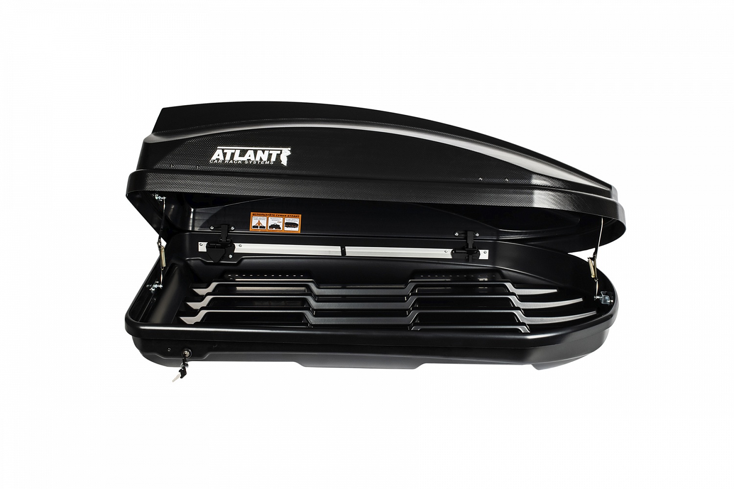 Автобокс на крышу Atlant Breeze L, чёрный матовый