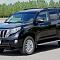 Рейлинги АПС чёрного цвета для автомобиля Toyota Land Cruiser Prado 150