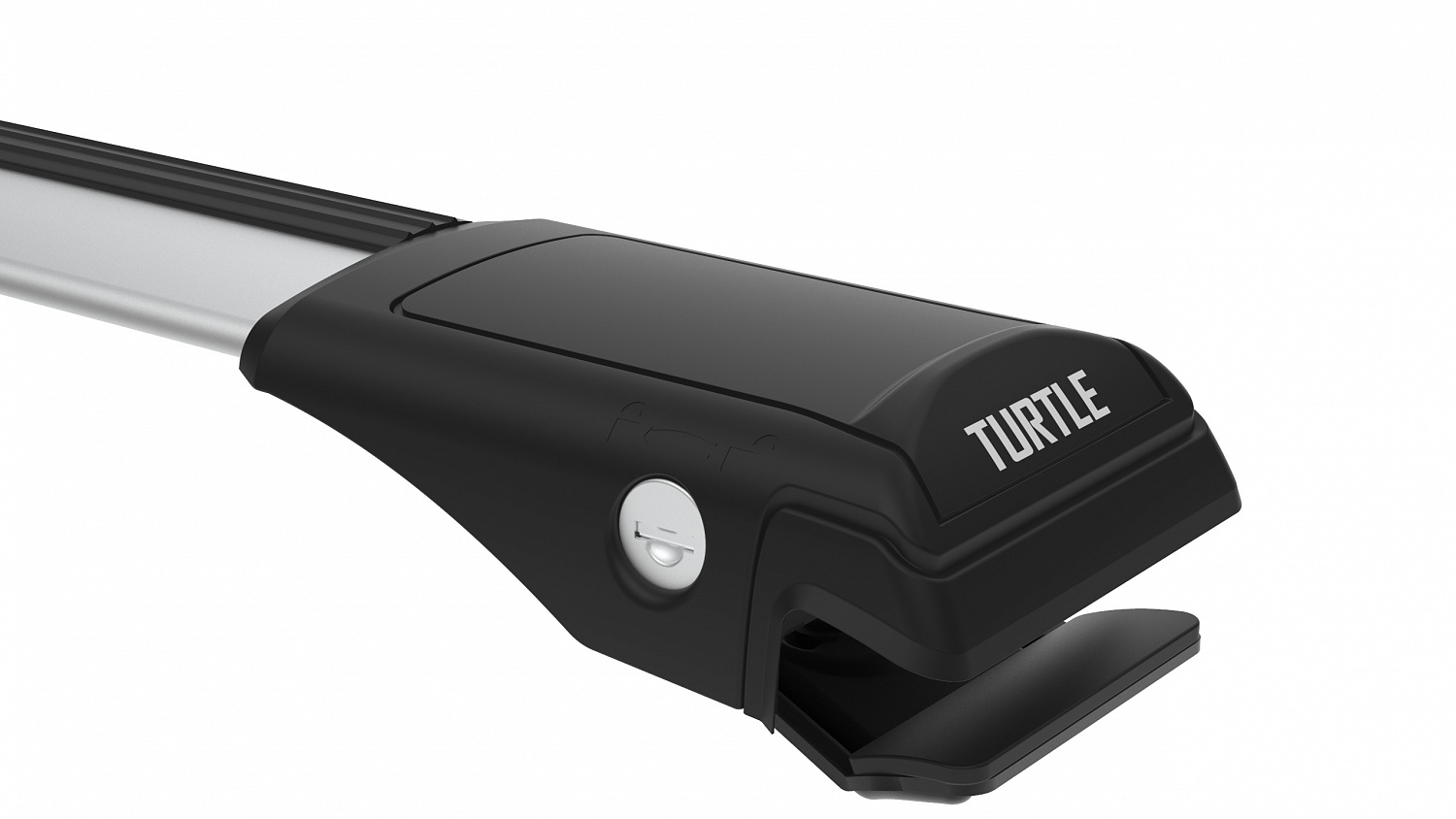 Багажник на крышу Turtle Shark 106 Silver, для а/м с классическими рейлингами, 106 см, серебристый