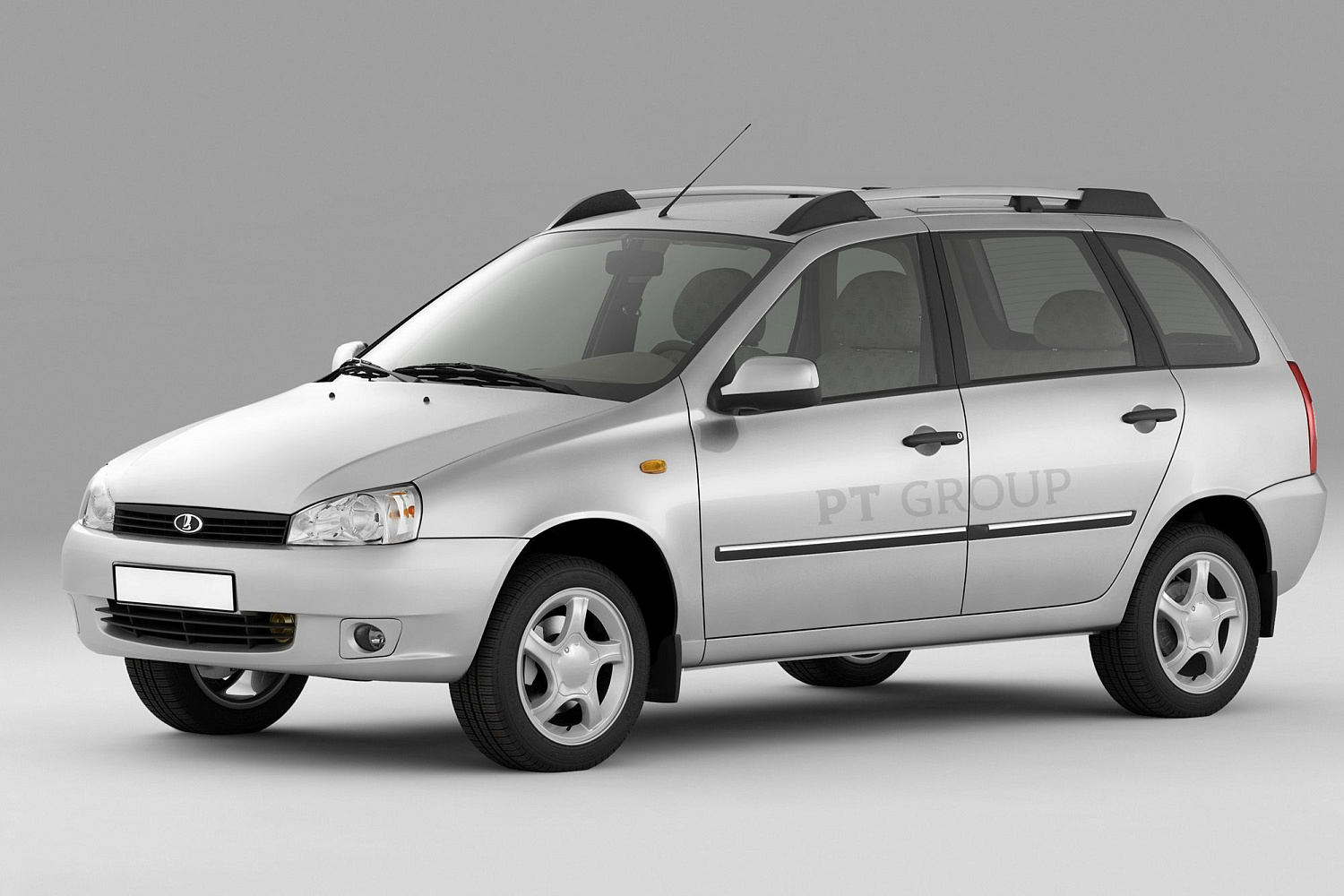 Рейлинги ПТ ГРУПП "Усиленные" для а/м Lada Kalina II универсал / Lada Granta универсал, чёрные