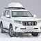 Автобокс на крышу Turino 1, белый матовый. Двухстороннее открытие