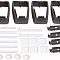 Крепление на багажные дуги для перевозки лыж и сноубордов Amos Ski Lock 3 Alu Black чёрного цвета, алюминиевое