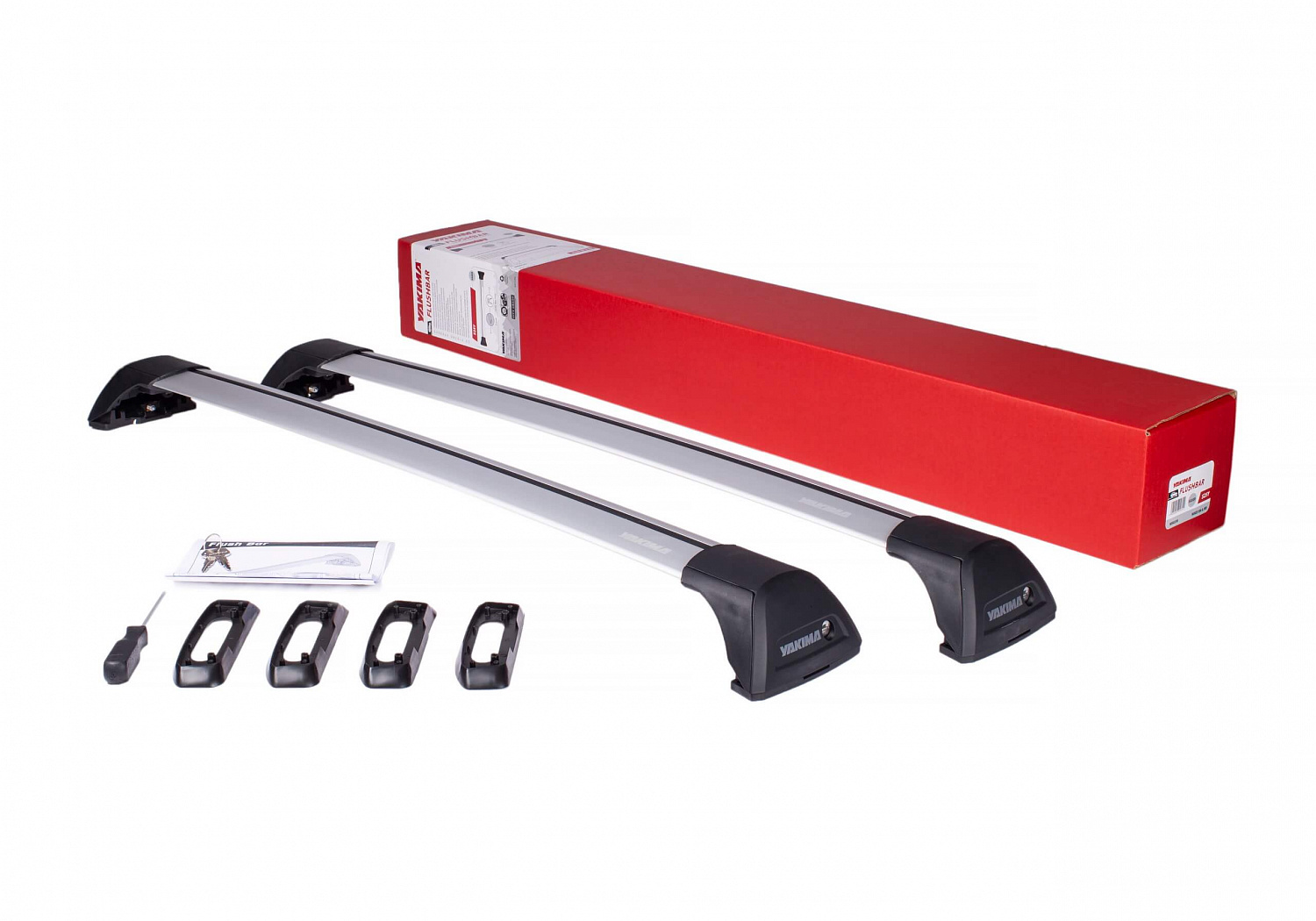 Комплект багажника Yakima FlushBar S8Y, серебристый