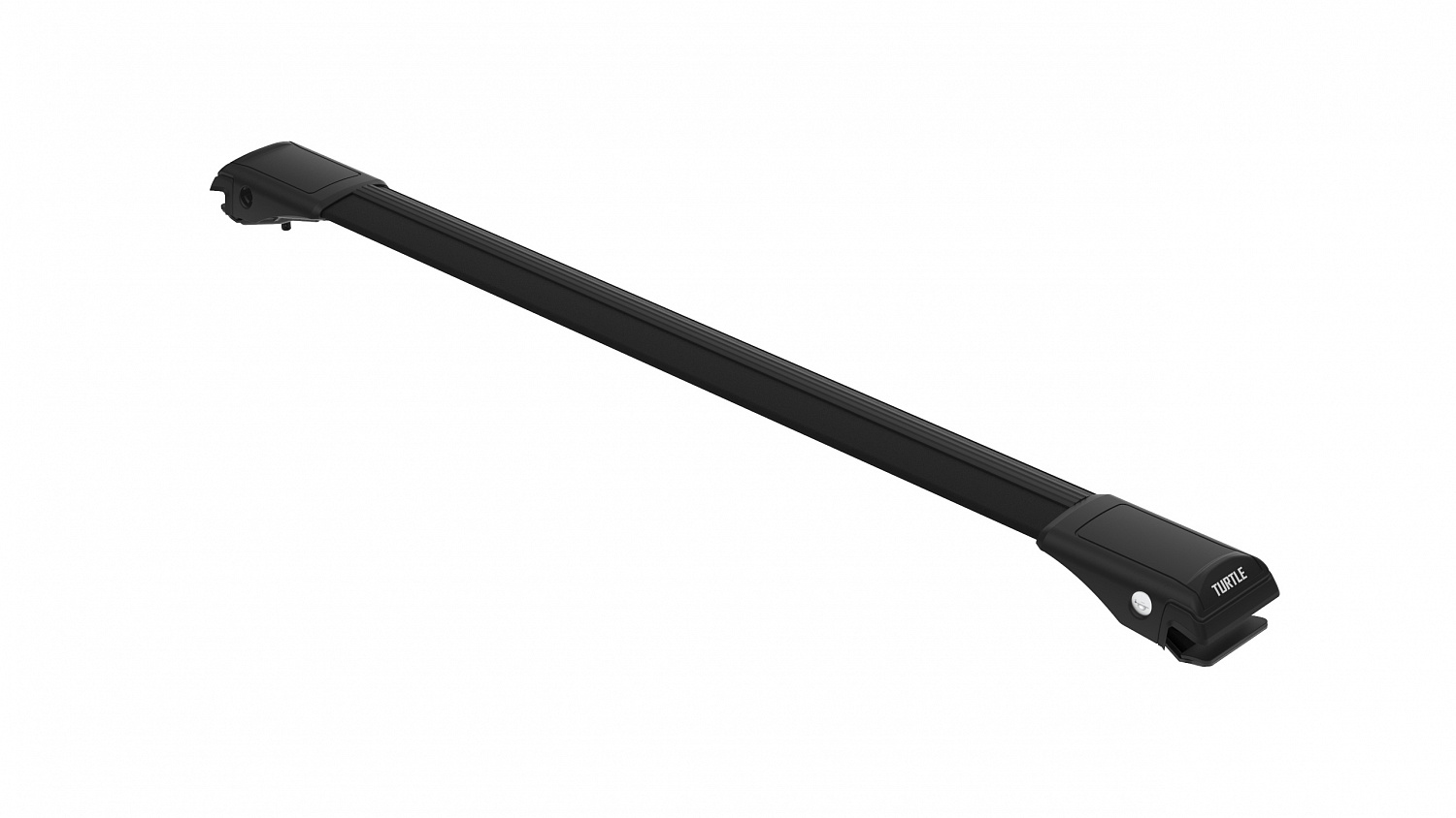 Багажник на крышу Turtle Shark 122 Black, для а/м с классическими рейлингами, 122 см, чёрный