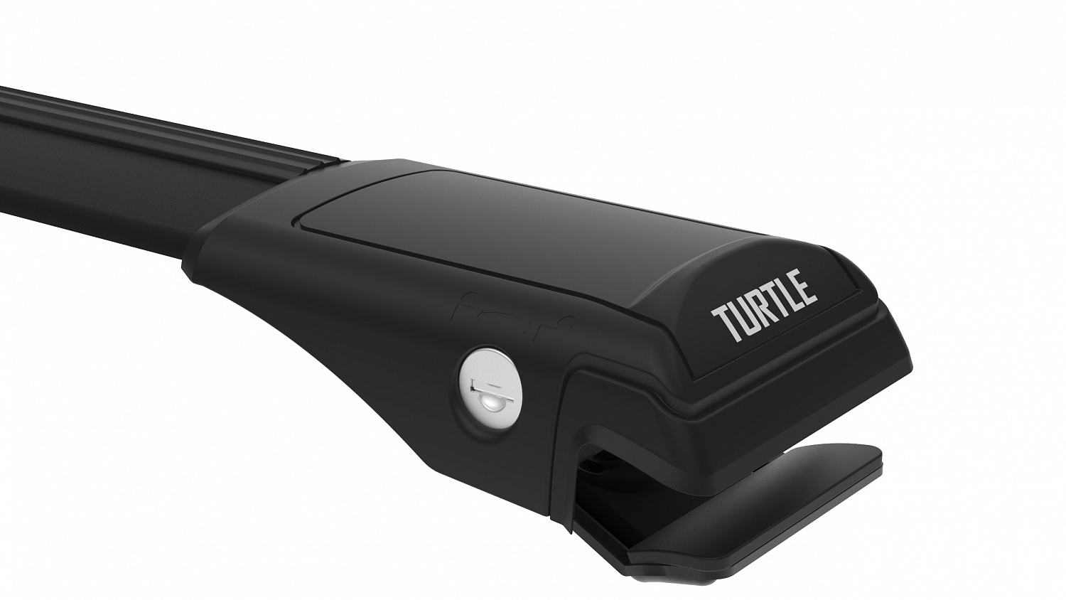 Багажник на крышу Turtle Shark 122 Black, для а/м с классическими рейлингами, 122 см, чёрный