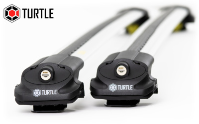 Багажник Turtle Air 1, с серебристыми дугами 122 см