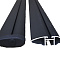 Комплект крыловидных чёрных дуг Amos Dynamic Black, 120 см