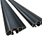Комплект крыловидных чёрных дуг INTER Black, 130 см