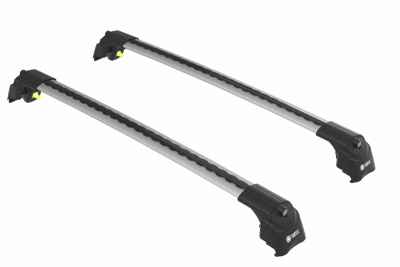 Багажник на крышу Turtle Air 2 106 Silver, для а/м с интегрированными рейлингами, 106 см, серебристый