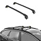 Багажник на крышу Turtle Air 2 122 Black, для а/м с интегрированными рейлингами, 122 см, чёрный