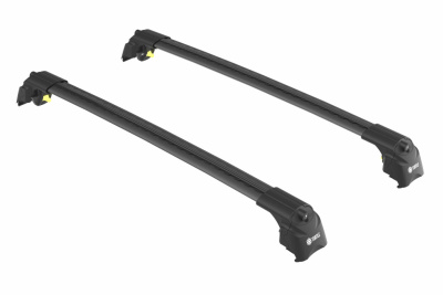 Багажник на крышу Turtle Air 2 122 Black, для а/м с интегрированными рейлингами, 122 см, чёрный